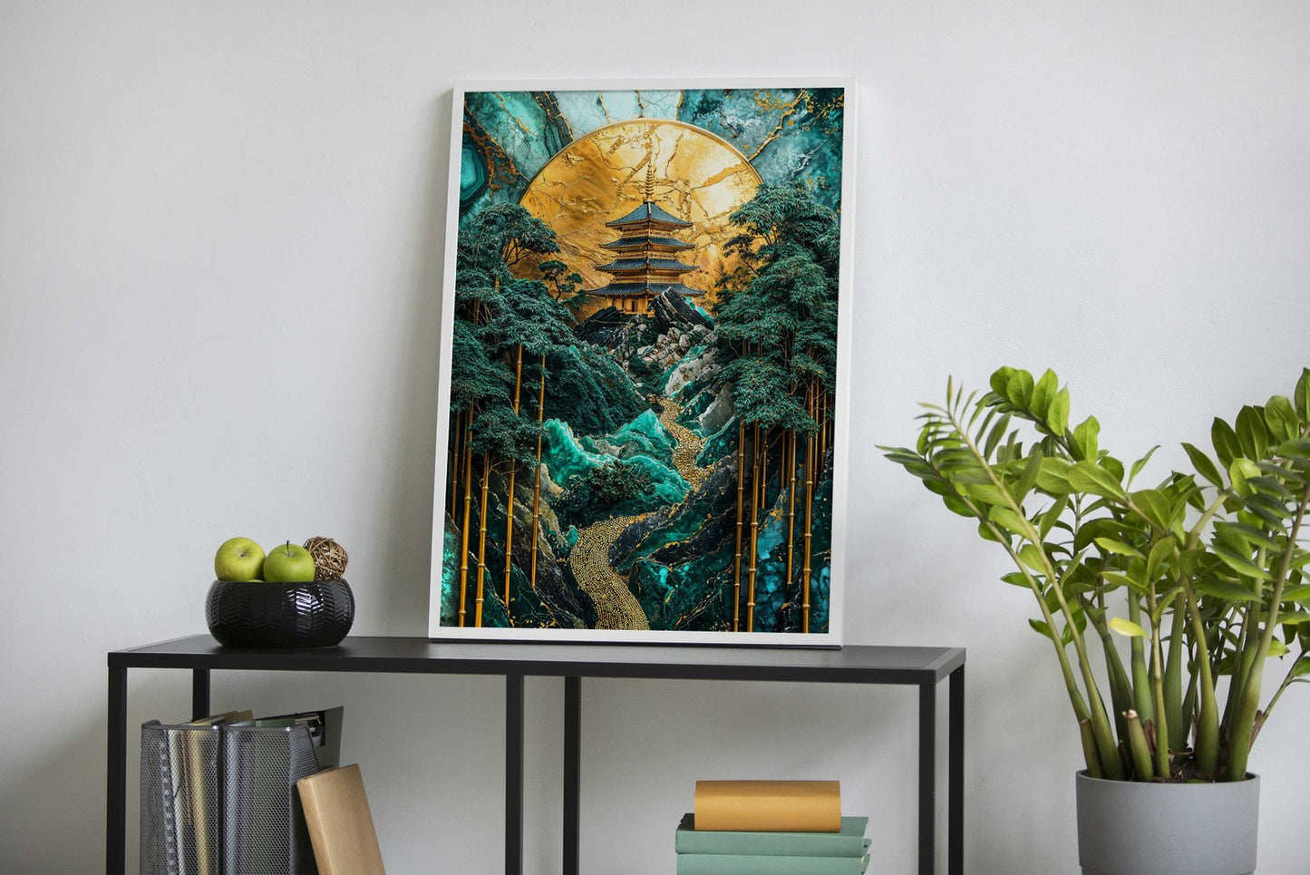 Bamboo Grove Temple Art Asian Style Poster | Wall Art for Home & Office | High-Quality Print