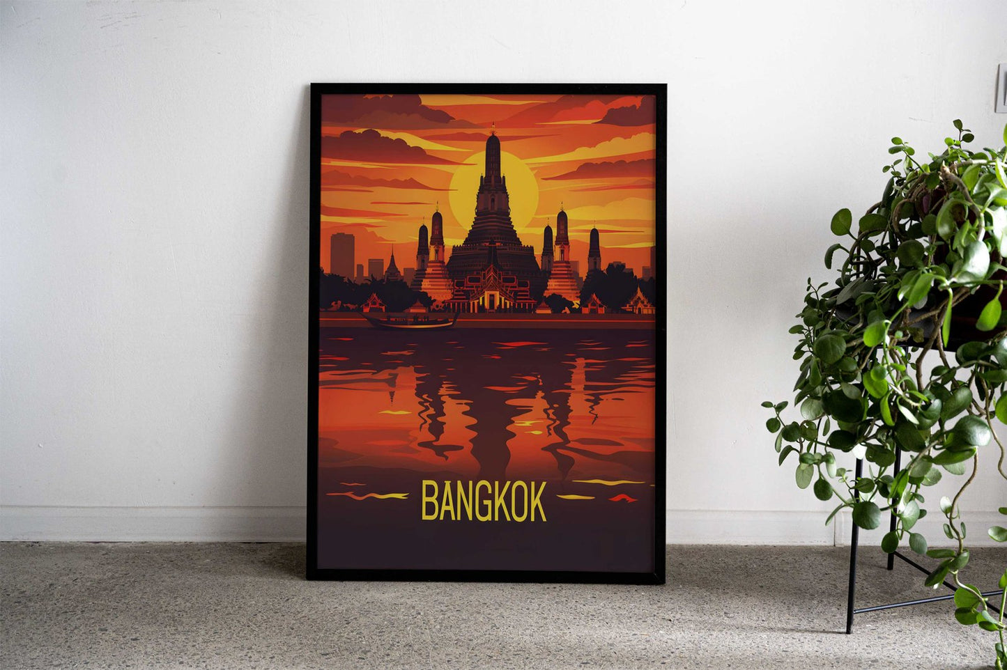 Bangkok Thailand Travel Asian Style Poster | Wall Art for Home & Office | High-Quality Print