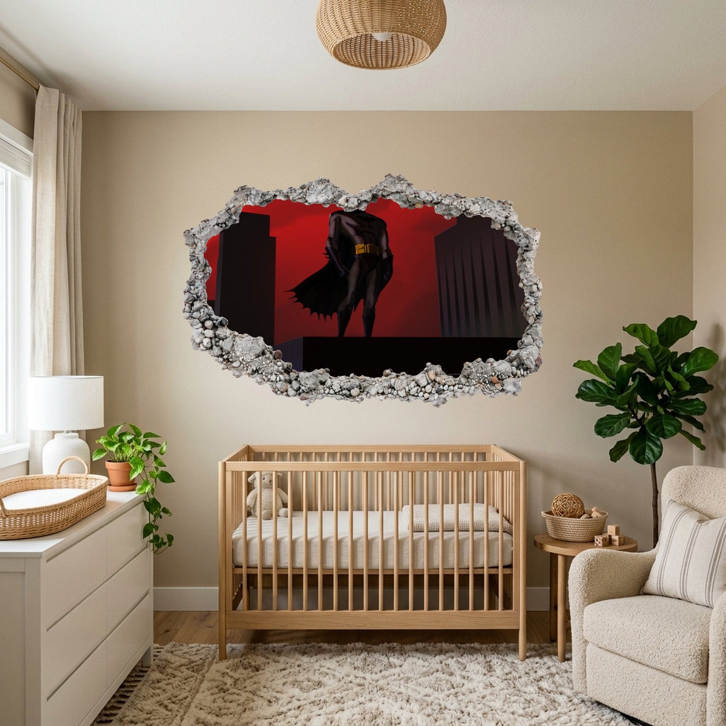 Batman Animated Series Kids Room Decor Wall Art Sticker 064