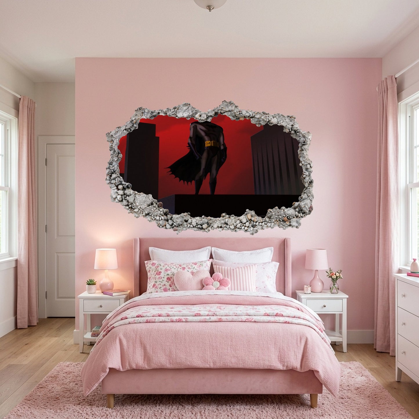 Batman Animated Series Kids Room Decor Wall Art Sticker 064