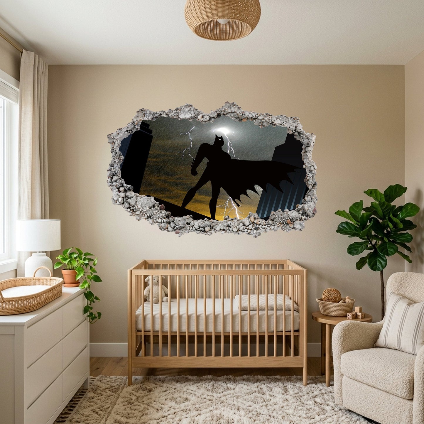 Batman Gotham City Hero Bedroom Decor Wall Art Sticker 054