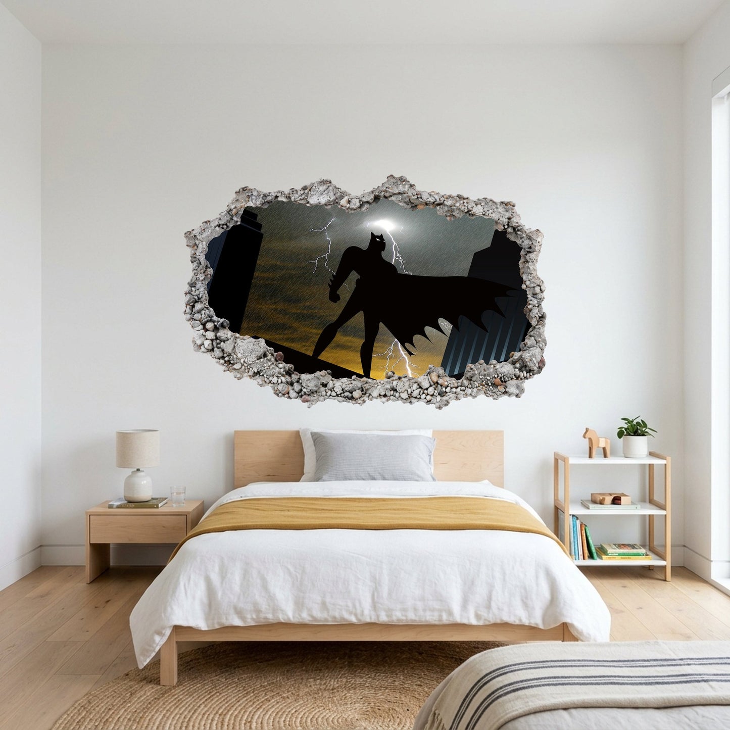 Batman Gotham City Hero Bedroom Decor Wall Art Sticker 054