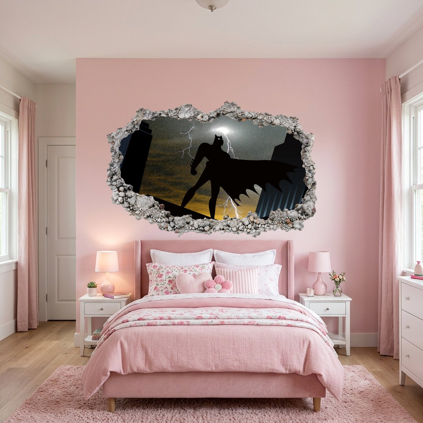 Batman Gotham City Hero Bedroom Decor Wall Art Sticker 054
