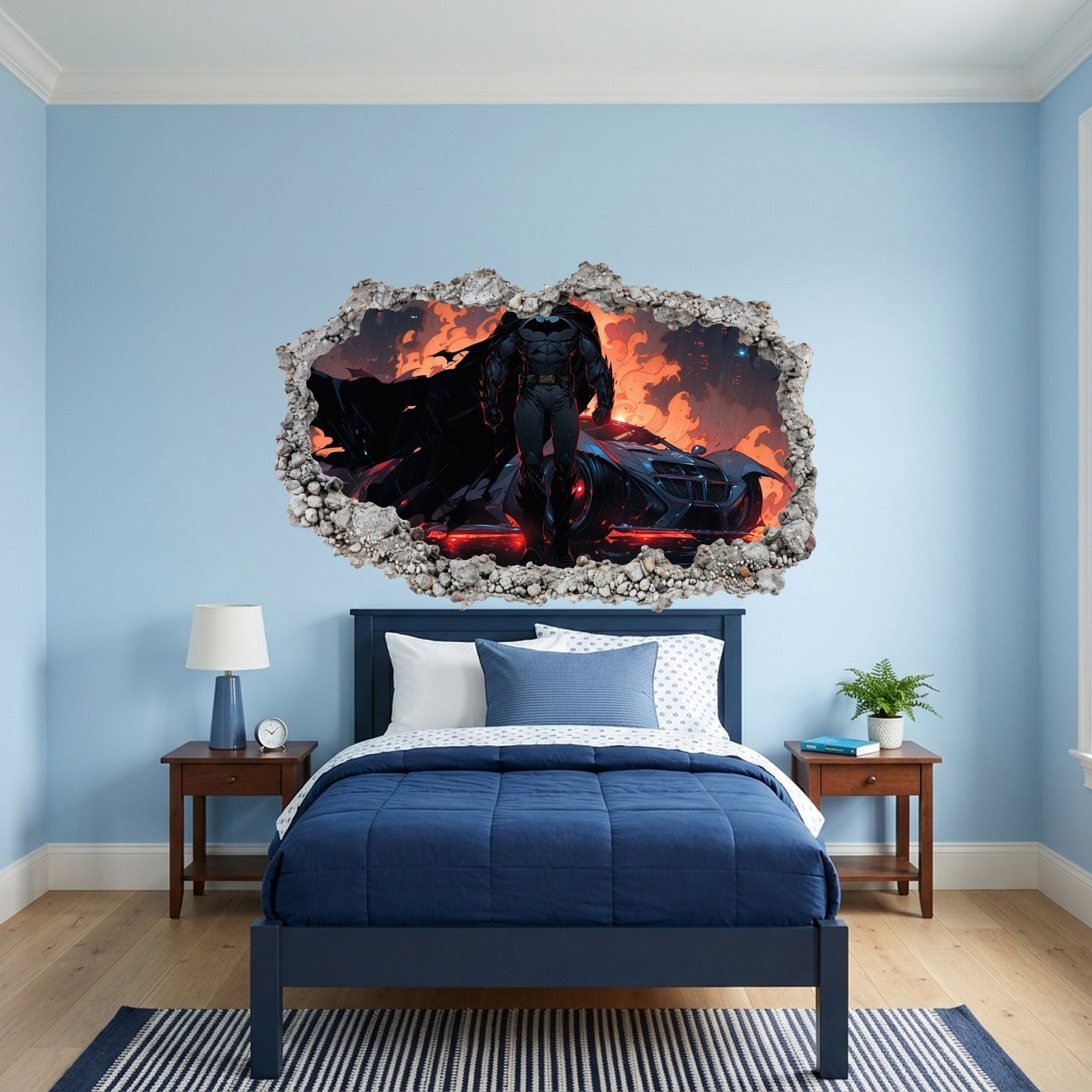 Batman Gotham City Hero Kids Room Decor Wall Art Sticker 068