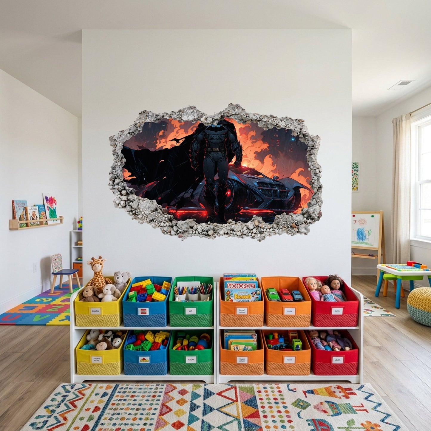 Batman Gotham City Hero Kids Room Decor Wall Art Sticker 068
