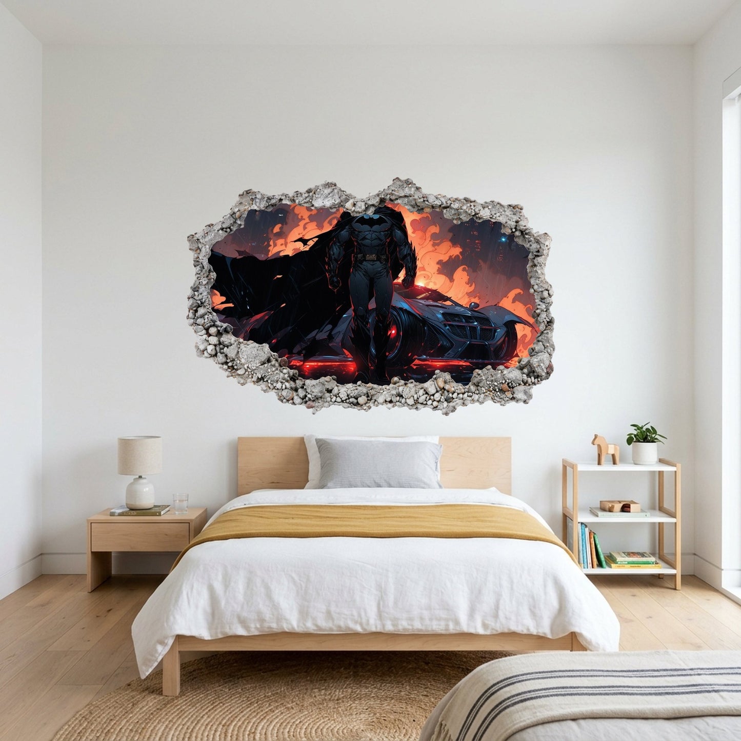 Batman Gotham City Hero Kids Room Decor Wall Art Sticker 068