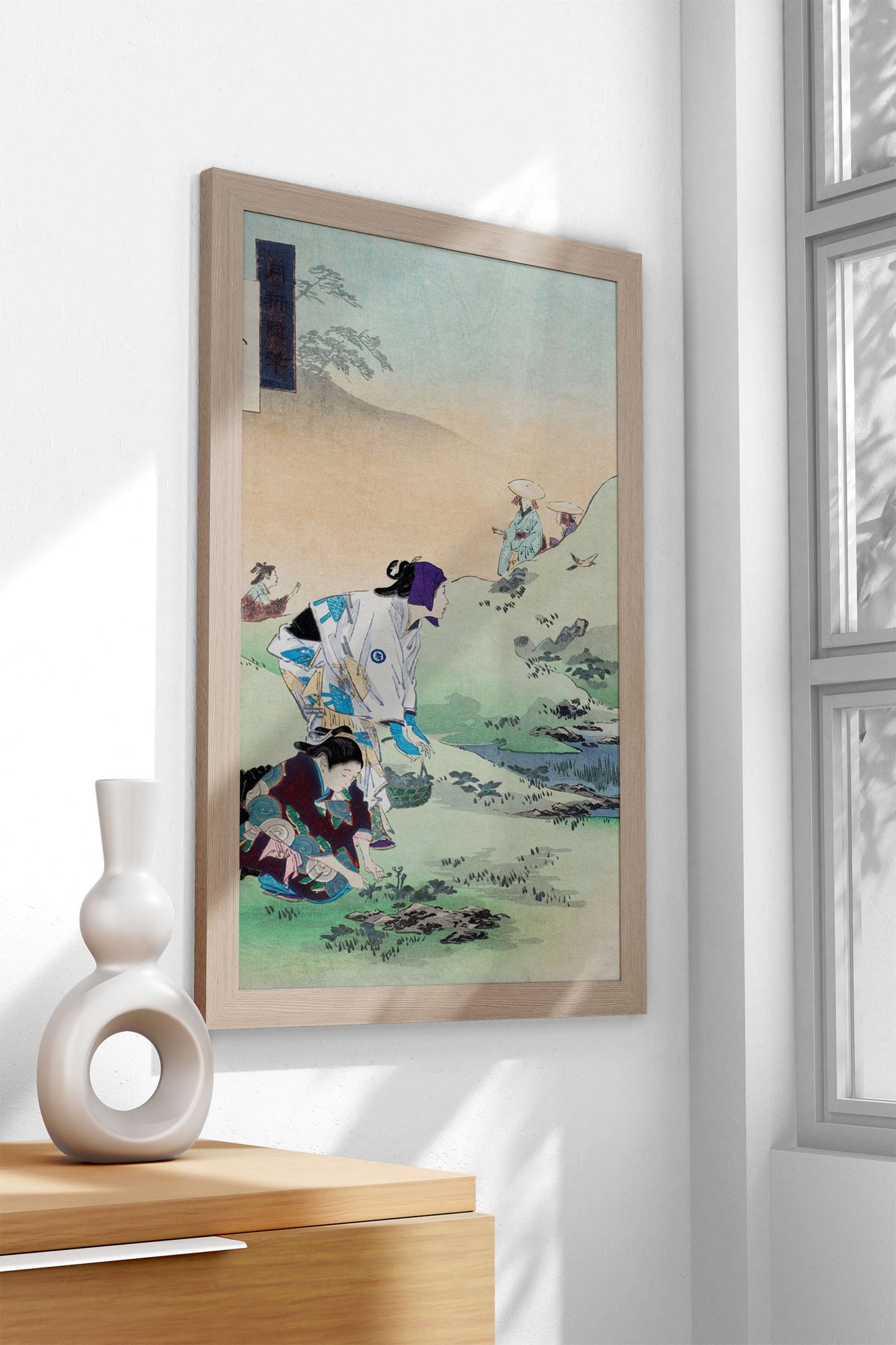 Beauties Harvesting Asian Style Poster | Wall Art for Home & Office | High-Quality Print