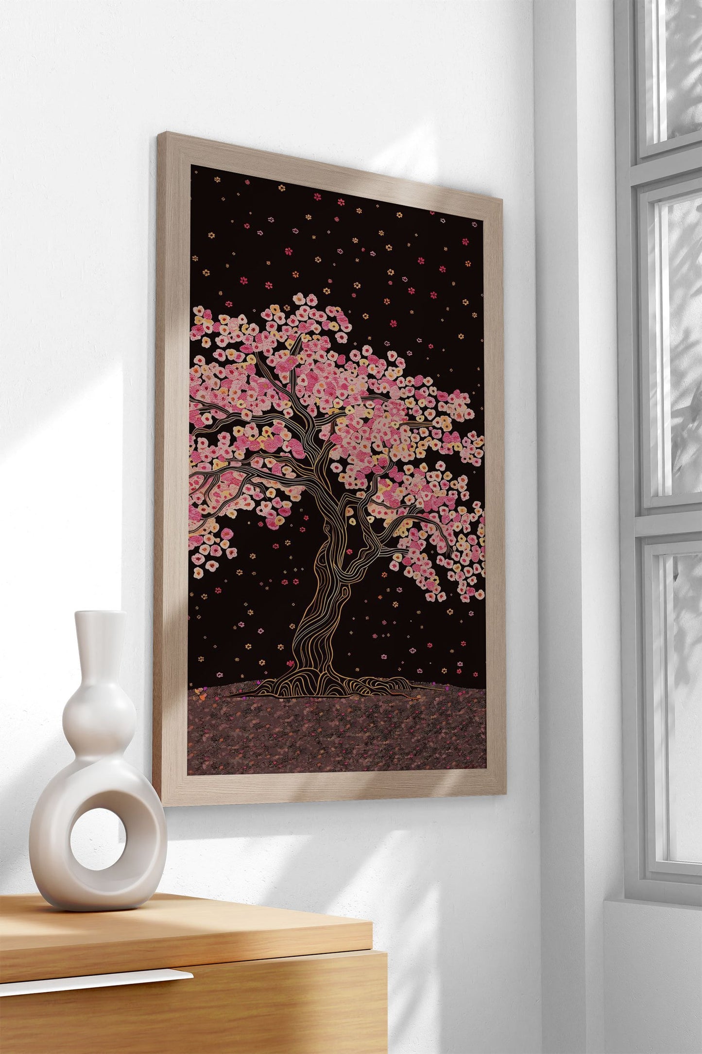 Beautiful Cherry Blossom Asian Style Poster | Wall Art for Home & Office | High-Quality Print
