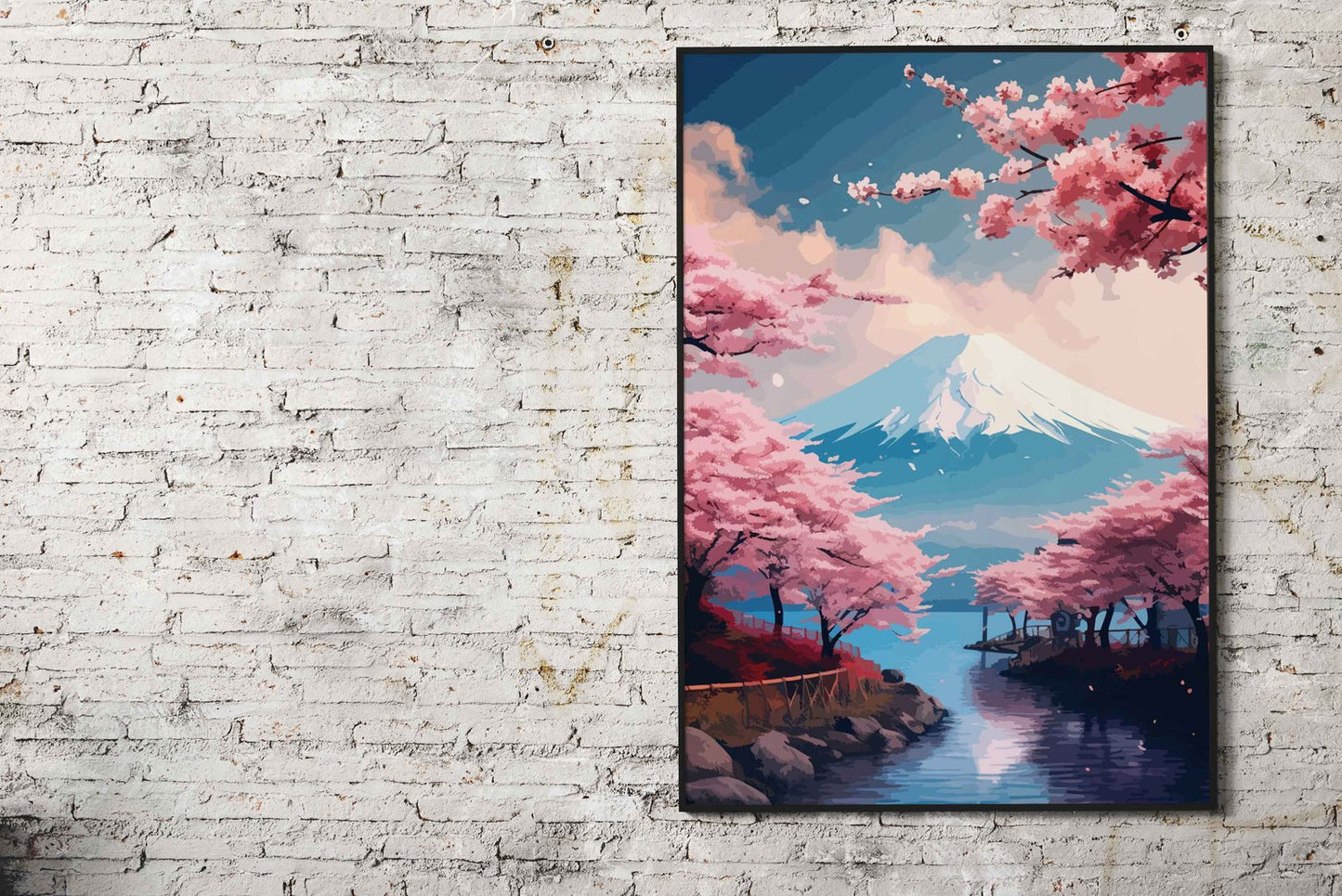Beautiful Fuji Asian Style Poster | Wall Art for Home & Office | High-Quality Print