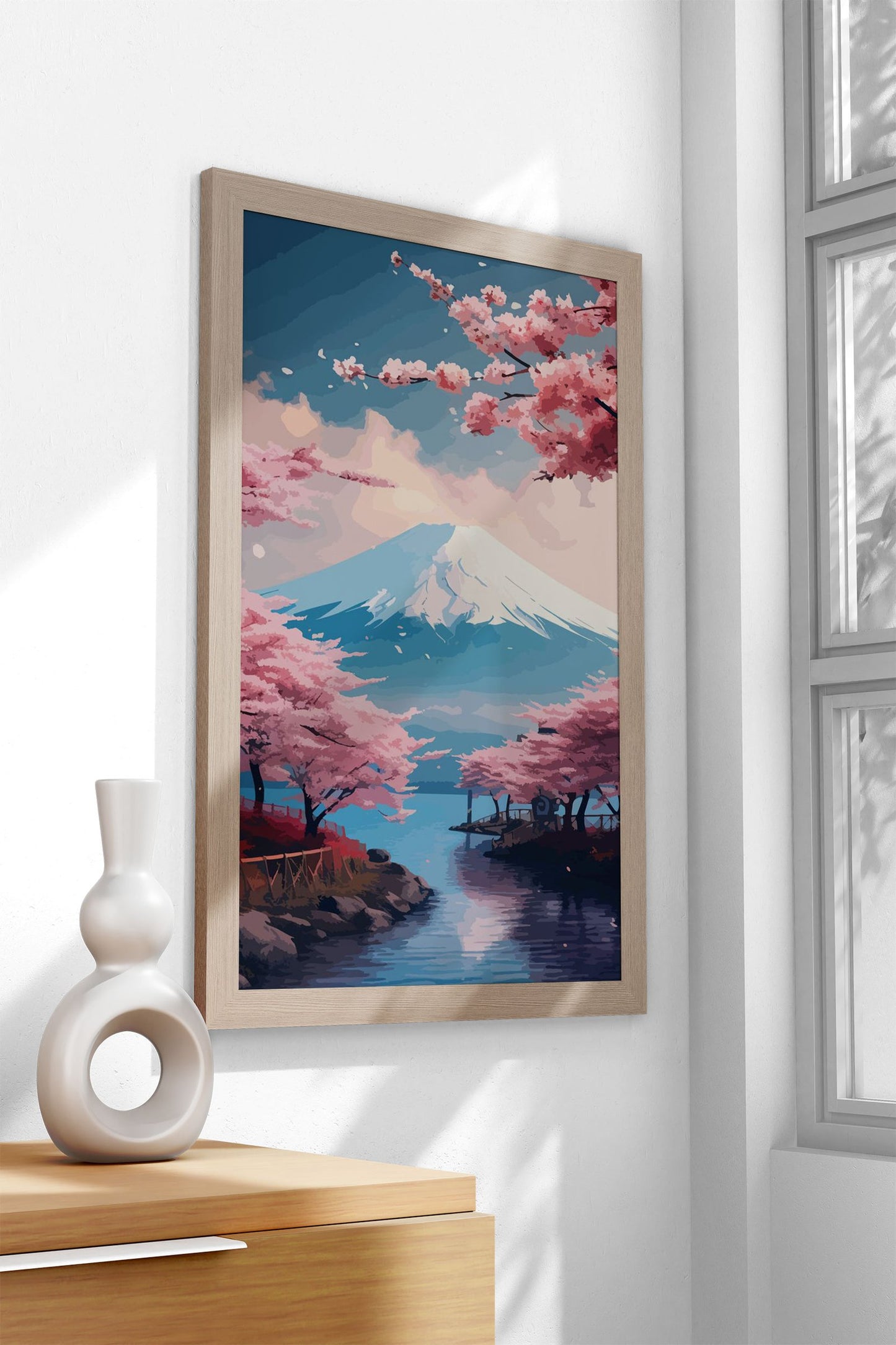 Beautiful Fuji Asian Style Poster | Wall Art for Home & Office | High-Quality Print
