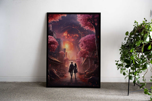 Beautiful Futures Together Asian Style Poster | Wall Art for Home & Office | High-Quality Print