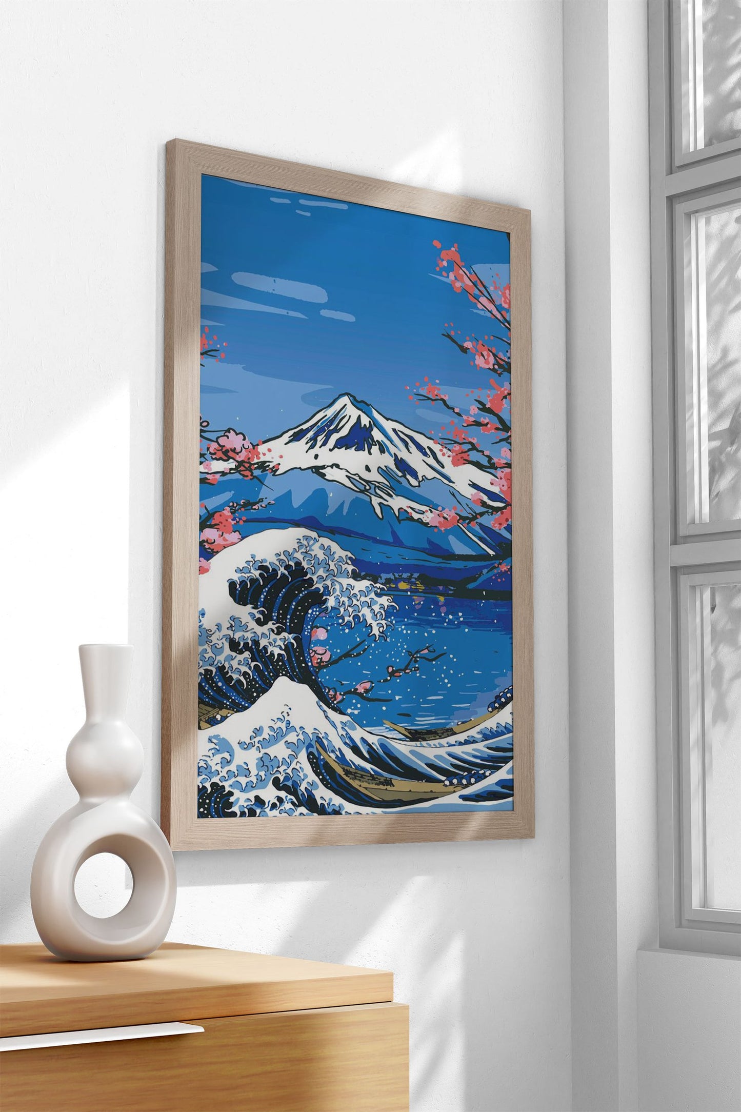 Beautiful Great wave Asian Style Poster | Wall Art for Home & Office | High-Quality Print
