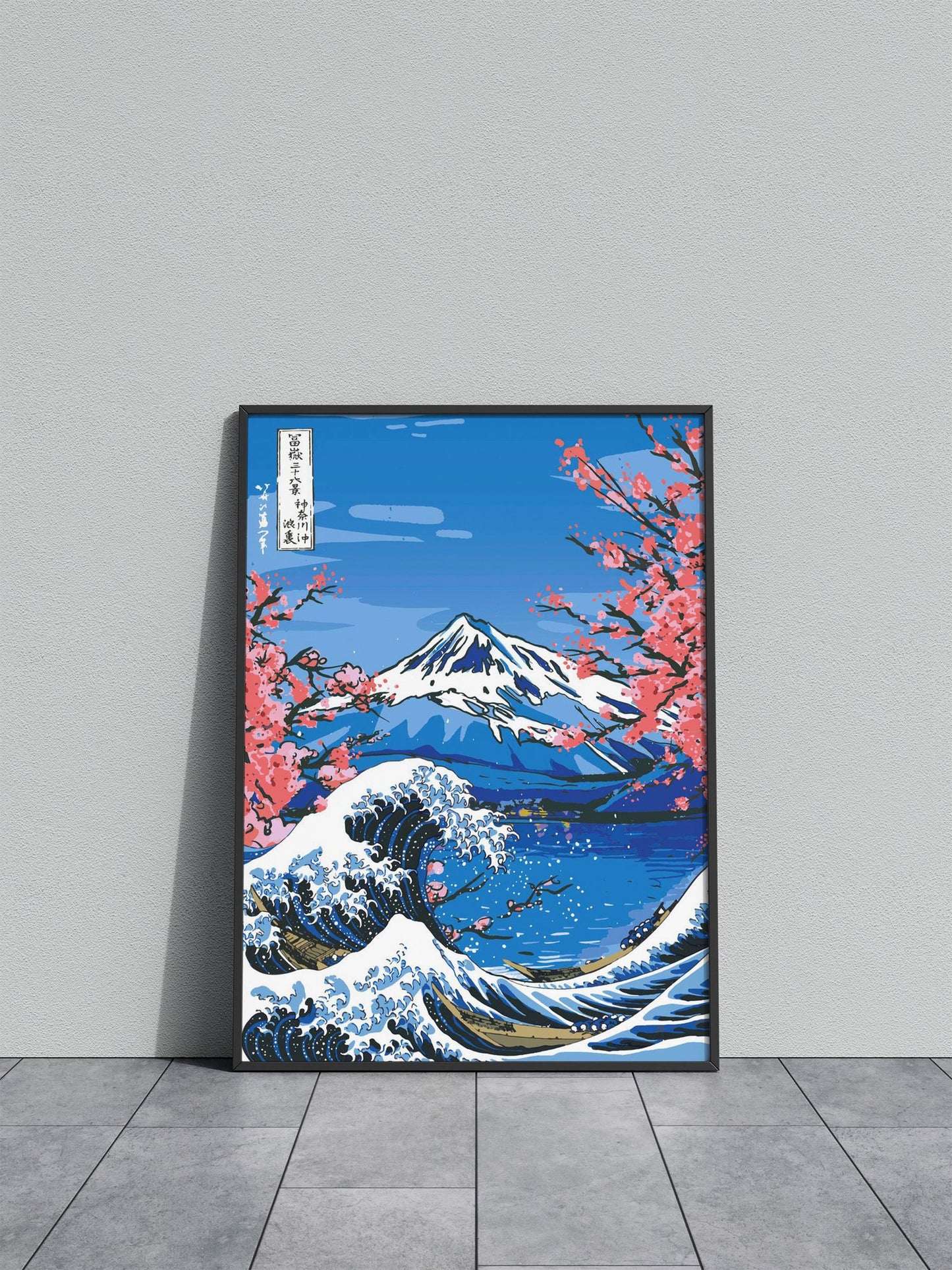 Beautiful Great wave Asian Style Poster | Wall Art for Home & Office | High-Quality Print