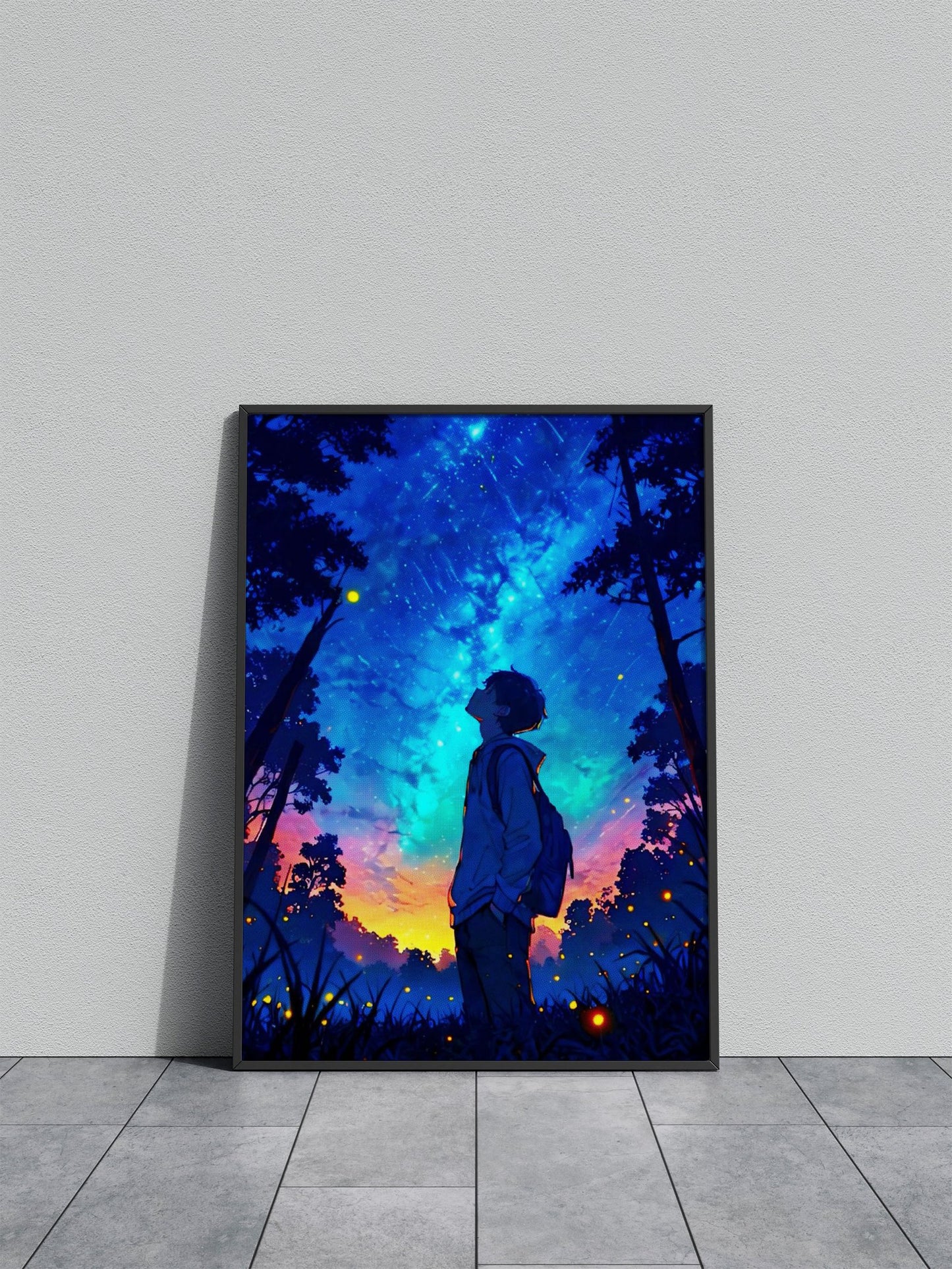 Beautiful Night Boy Asian Style Poster | Wall Art for Home & Office | High-Quality Print