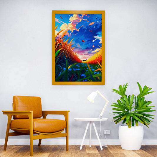 Beautiful Ricefield Asian Style Poster | Wall Art for Home & Office | High-Quality Print