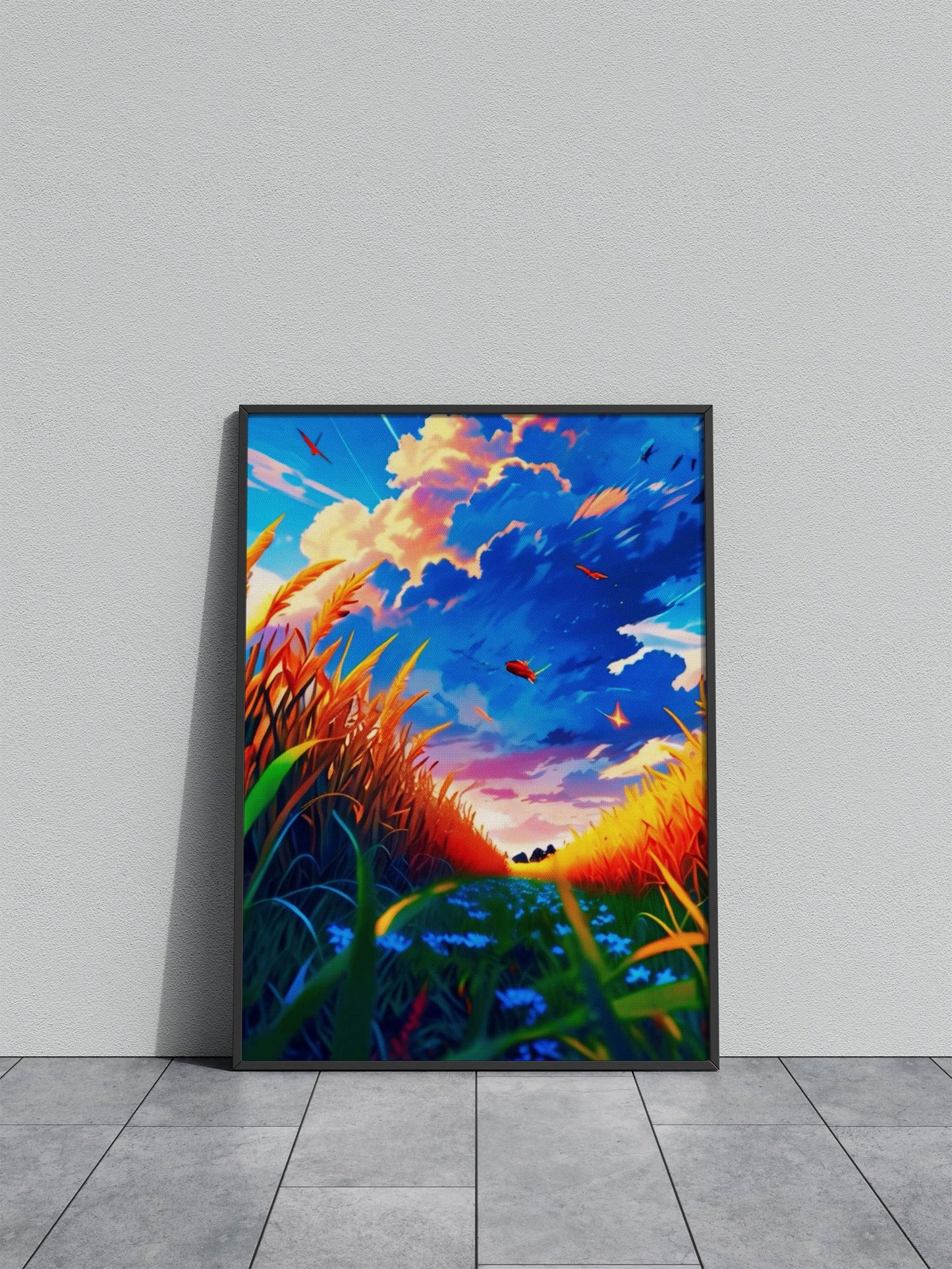 Beautiful Ricefield Asian Style Poster | Wall Art for Home & Office | High-Quality Print