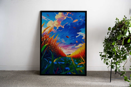 Beautiful Ricefield Asian Style Poster | Wall Art for Home & Office | High-Quality Print