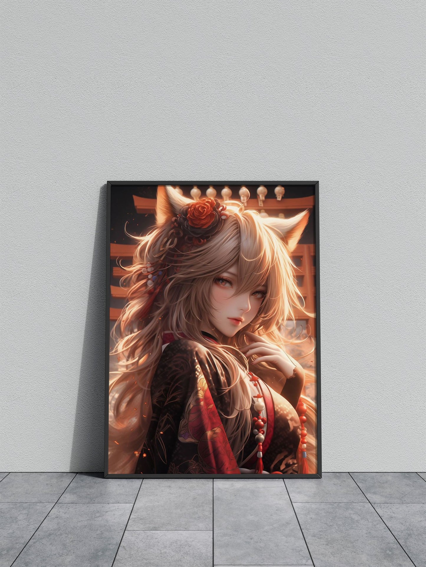 Beautiful Samurai Girl Asian Style Poster | Wall Art for Home & Office | High-Quality Print