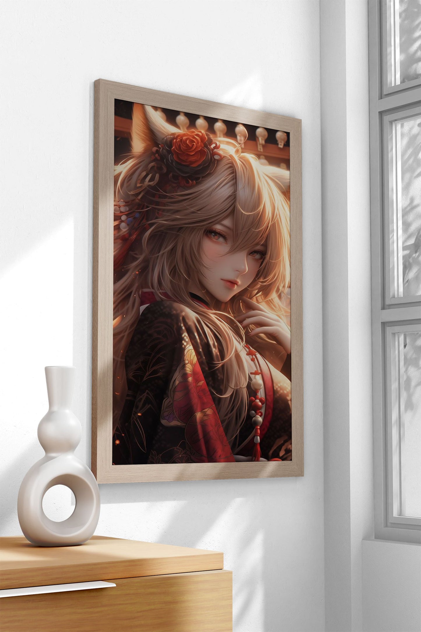 Beautiful Samurai Girl Asian Style Poster | Wall Art for Home & Office | High-Quality Print
