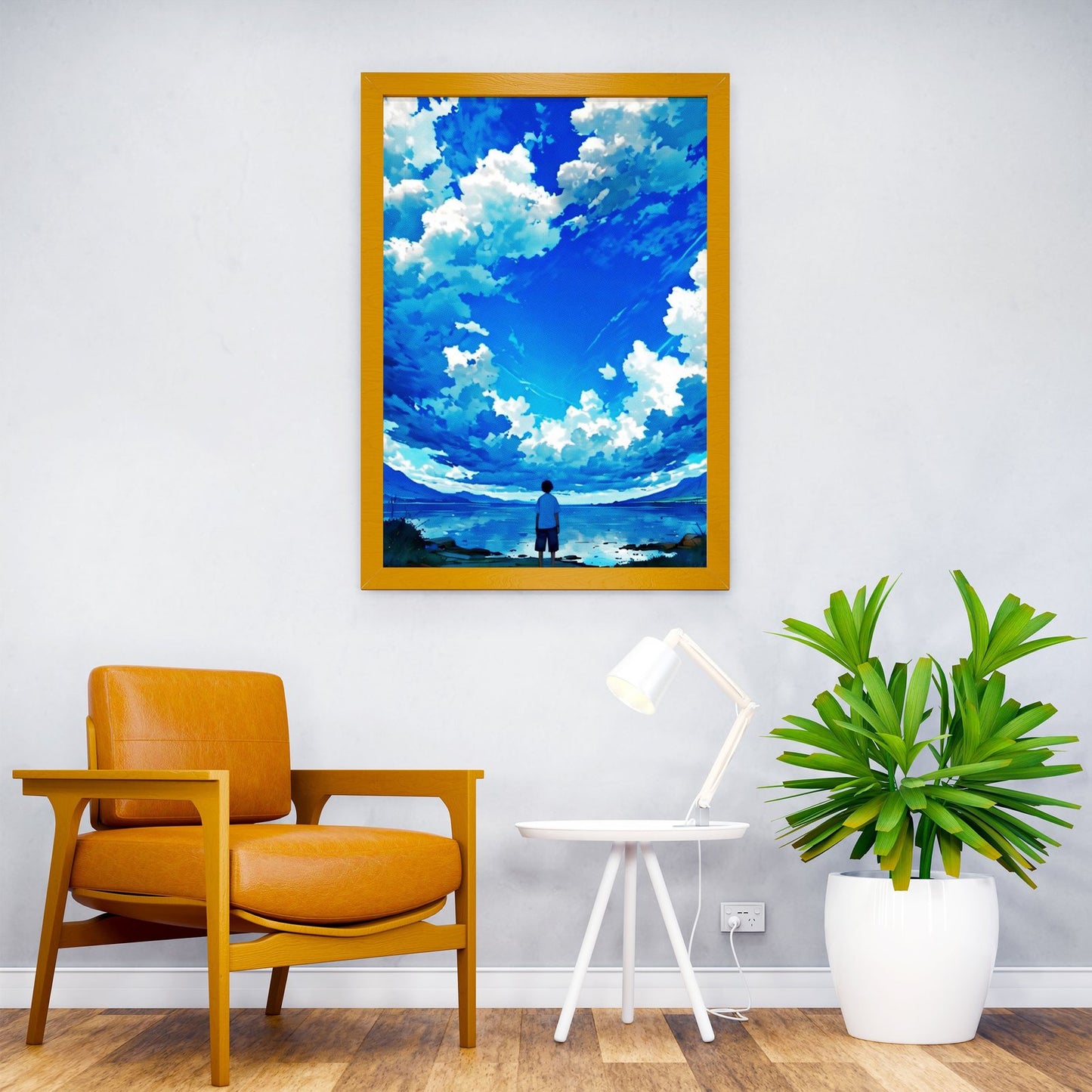 Beautiful Sky Boy Asian Style Poster | Wall Art for Home & Office | High-Quality Print