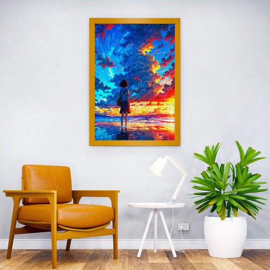 Beautiful Sunset Asian Style Poster | Wall Art for Home & Office | High-Quality Print