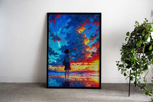 Beautiful Sunset Asian Style Poster | Wall Art for Home & Office | High-Quality Print