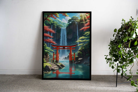 Beautiful tori gate japan Asian Style Poster | Wall Art for Home & Office | High-Quality Print