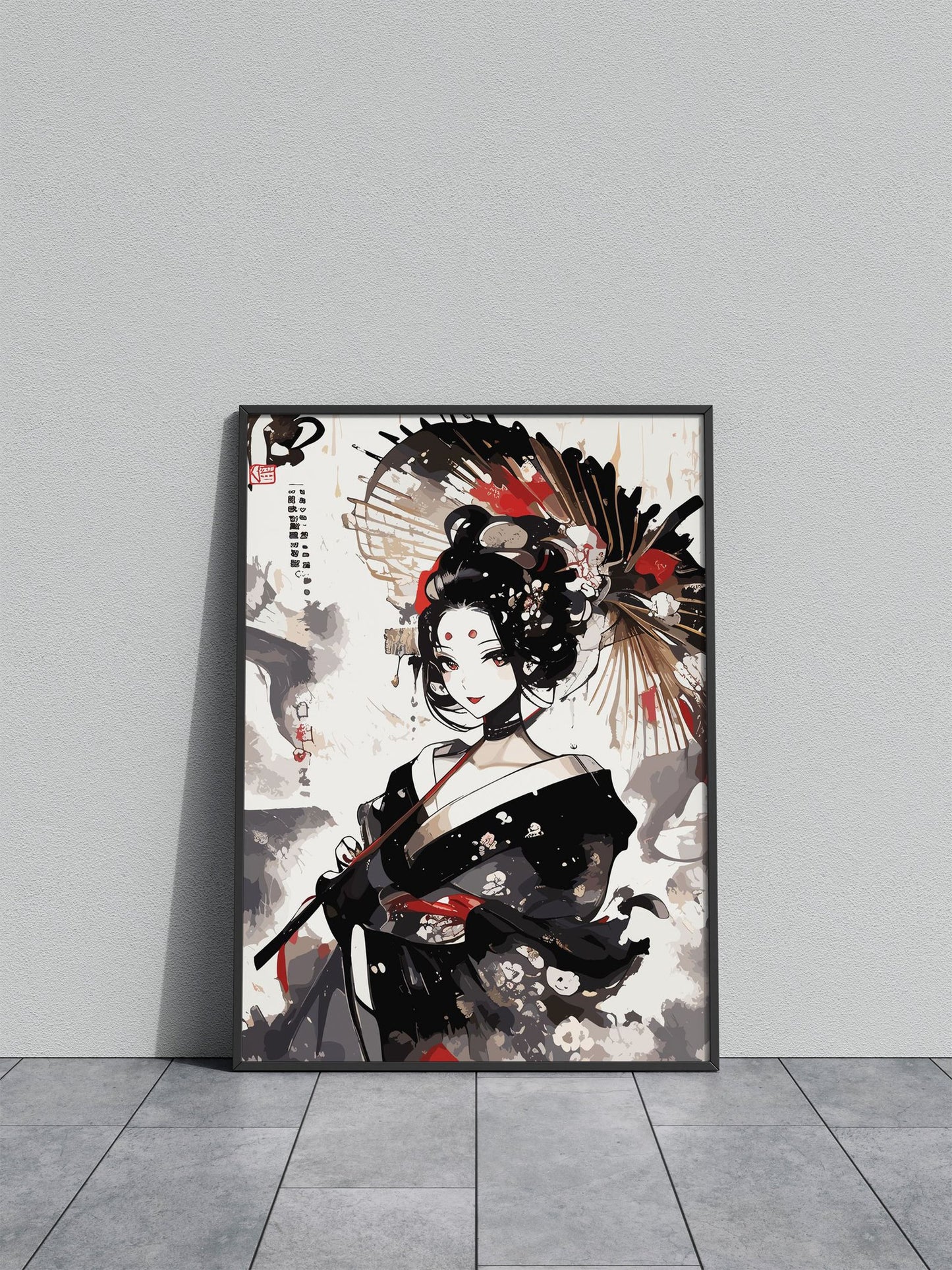 Beauty Geisha Asian Style Poster | Wall Art for Home & Office | High-Quality Print