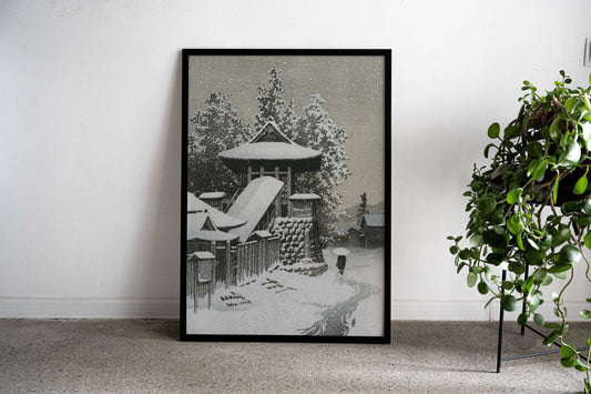 Bell Tower at Mount Koya Asian Style Poster | Wall Art for Home & Office | High-Quality Print