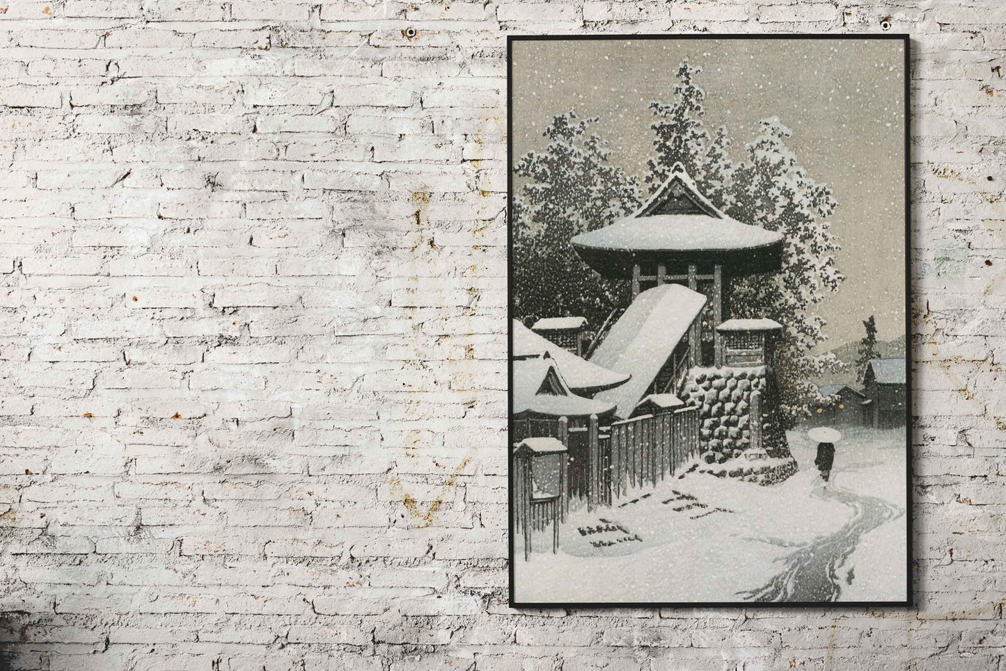 Bell Tower at Mount Koya Asian Style Poster | Wall Art for Home & Office | High-Quality Print