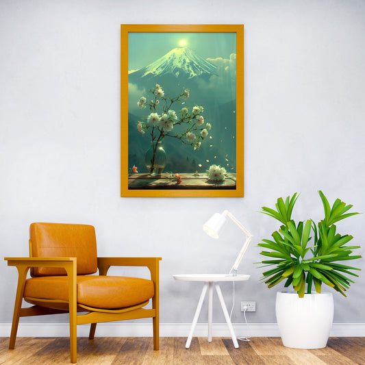 Beneath the Sakura Sky Asian Style Poster | Wall Art for Home & Office | High-Quality Print