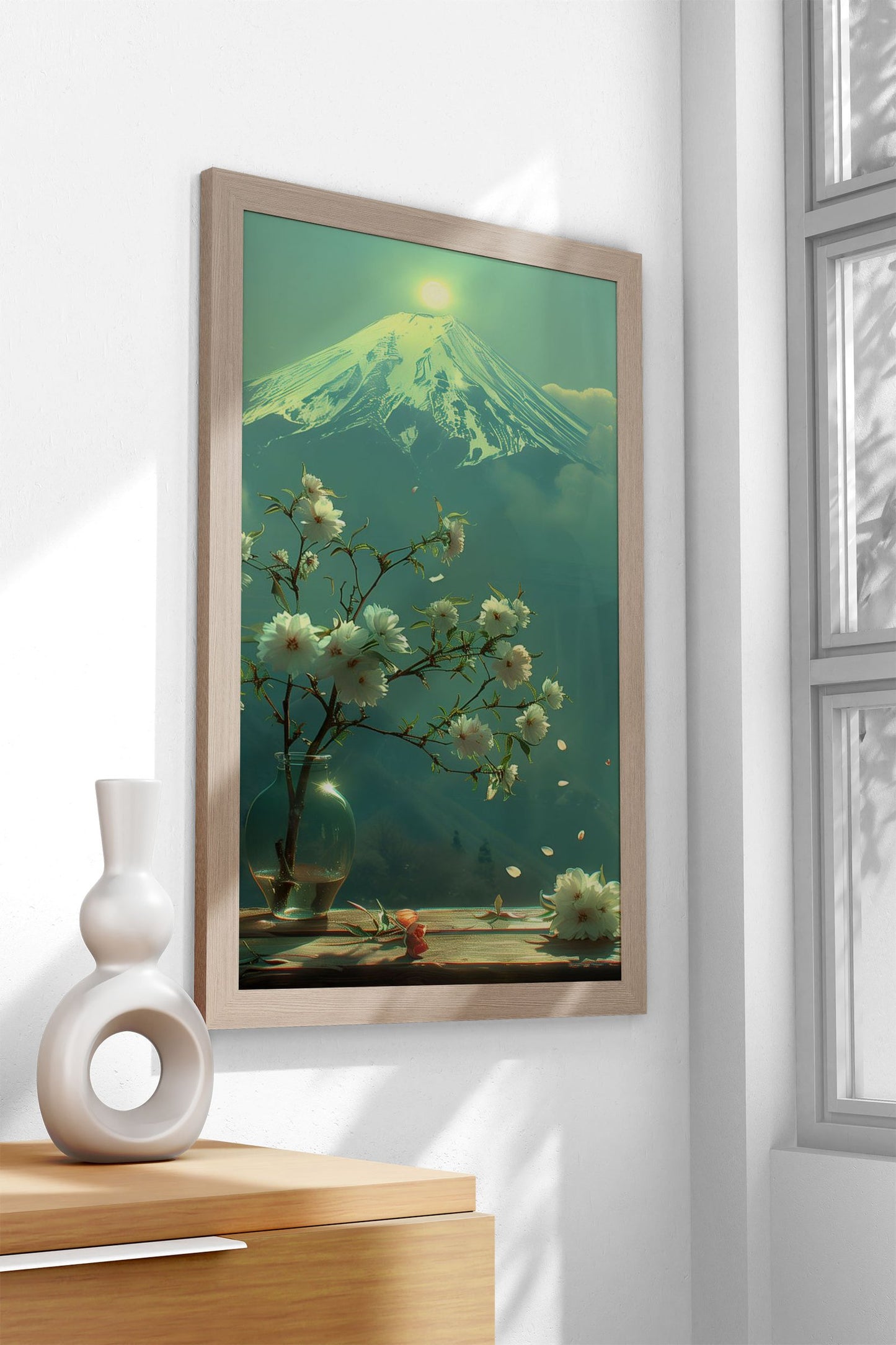 Beneath the Sakura Sky Asian Style Poster | Wall Art for Home & Office | High-Quality Print
