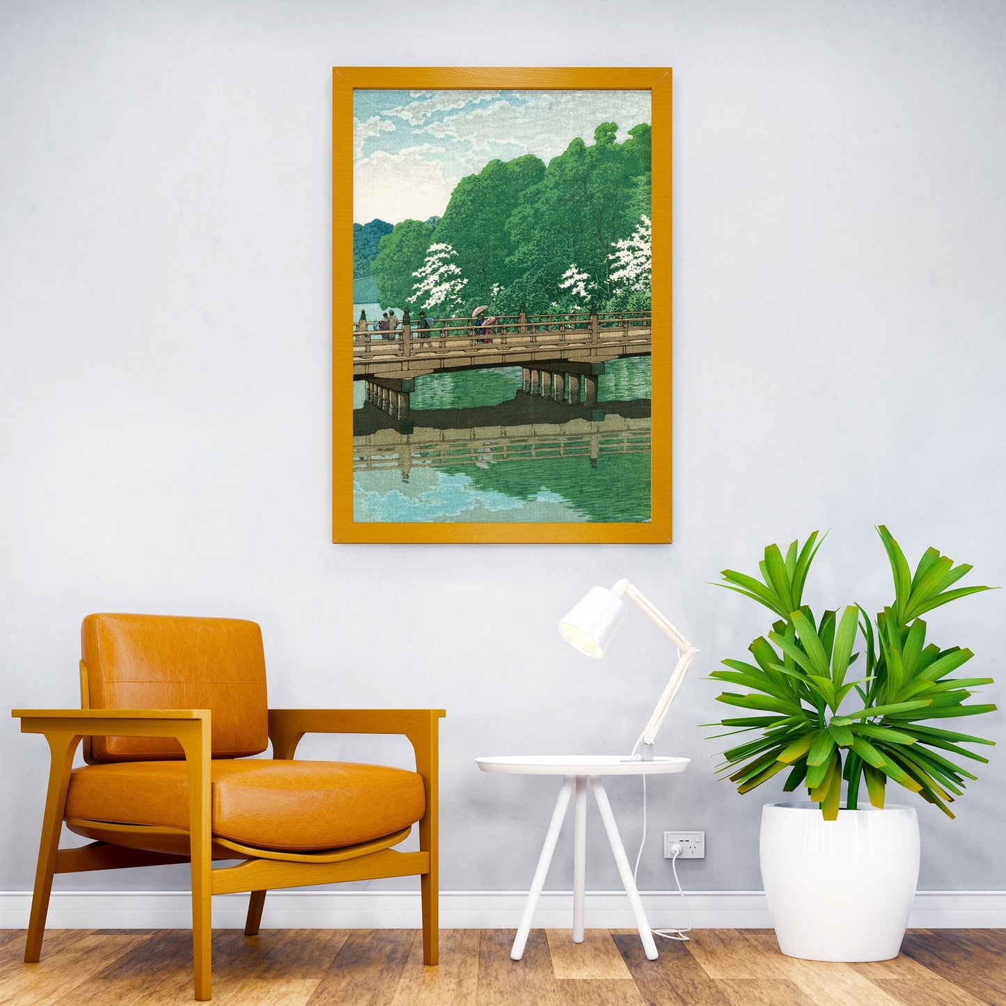 Benkei Bridge at Akasaka Asian Style Poster | Wall Art for Home & Office | High-Quality Print