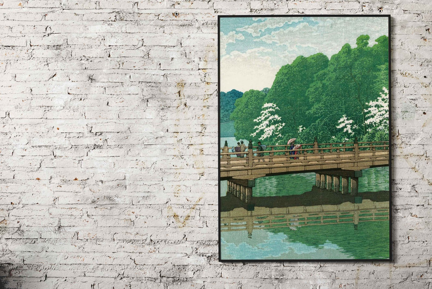 Benkei Bridge at Akasaka Asian Style Poster | Wall Art for Home & Office | High-Quality Print