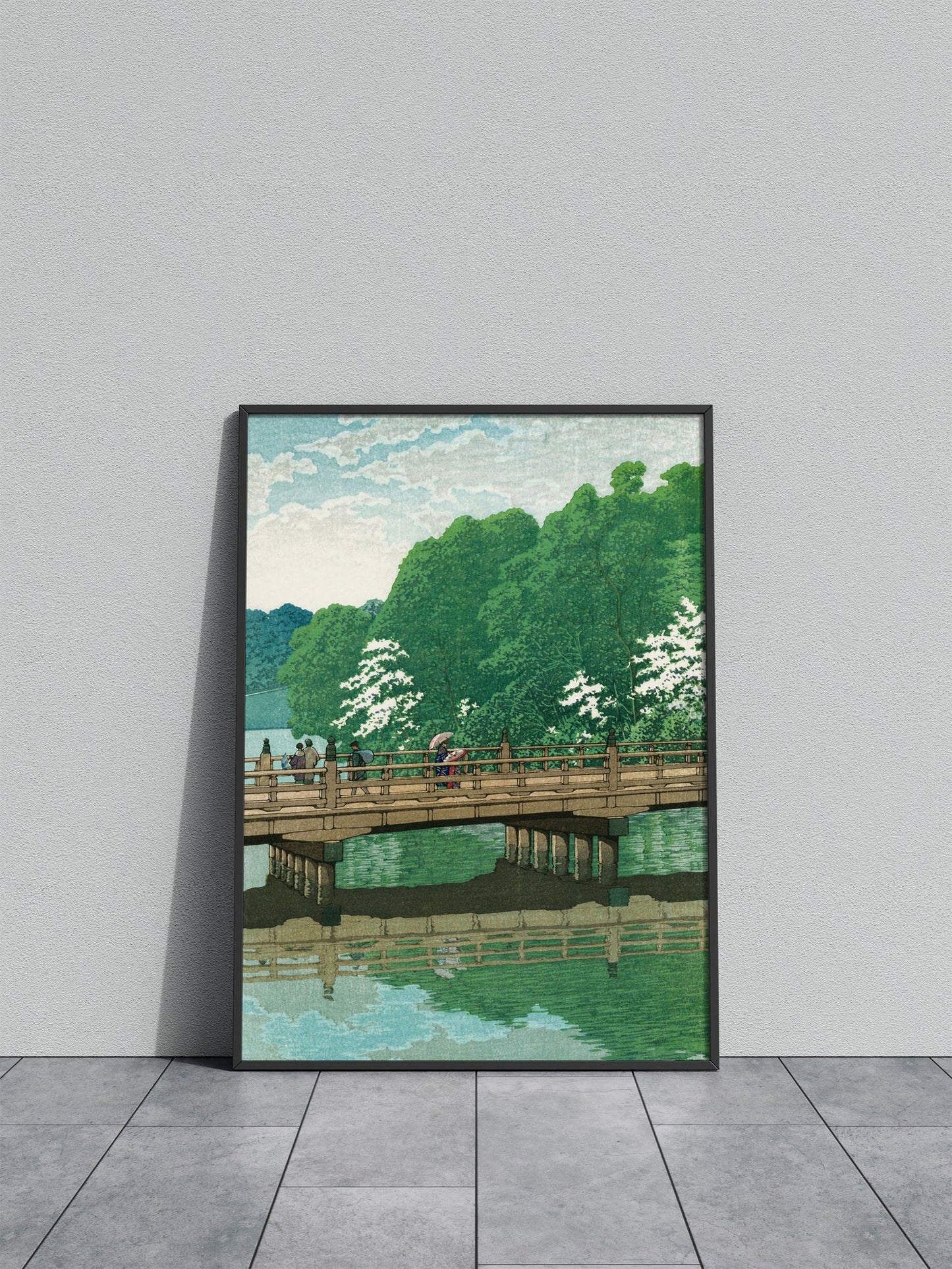Benkei Bridge at Akasaka Asian Style Poster | Wall Art for Home & Office | High-Quality Print