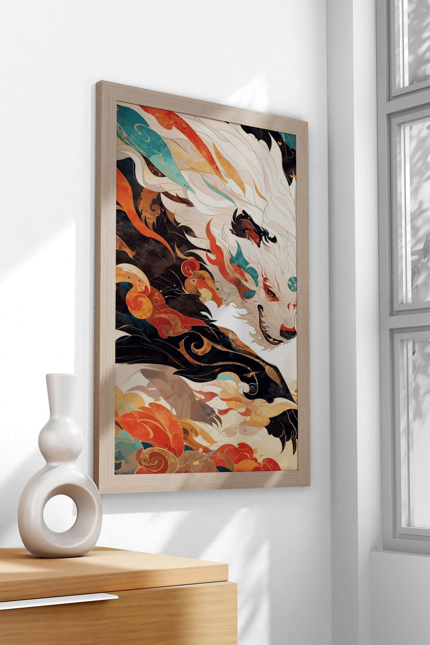 Black Bear Guai Asian Style Poster | Wall Art for Home & Office | High-Quality Print