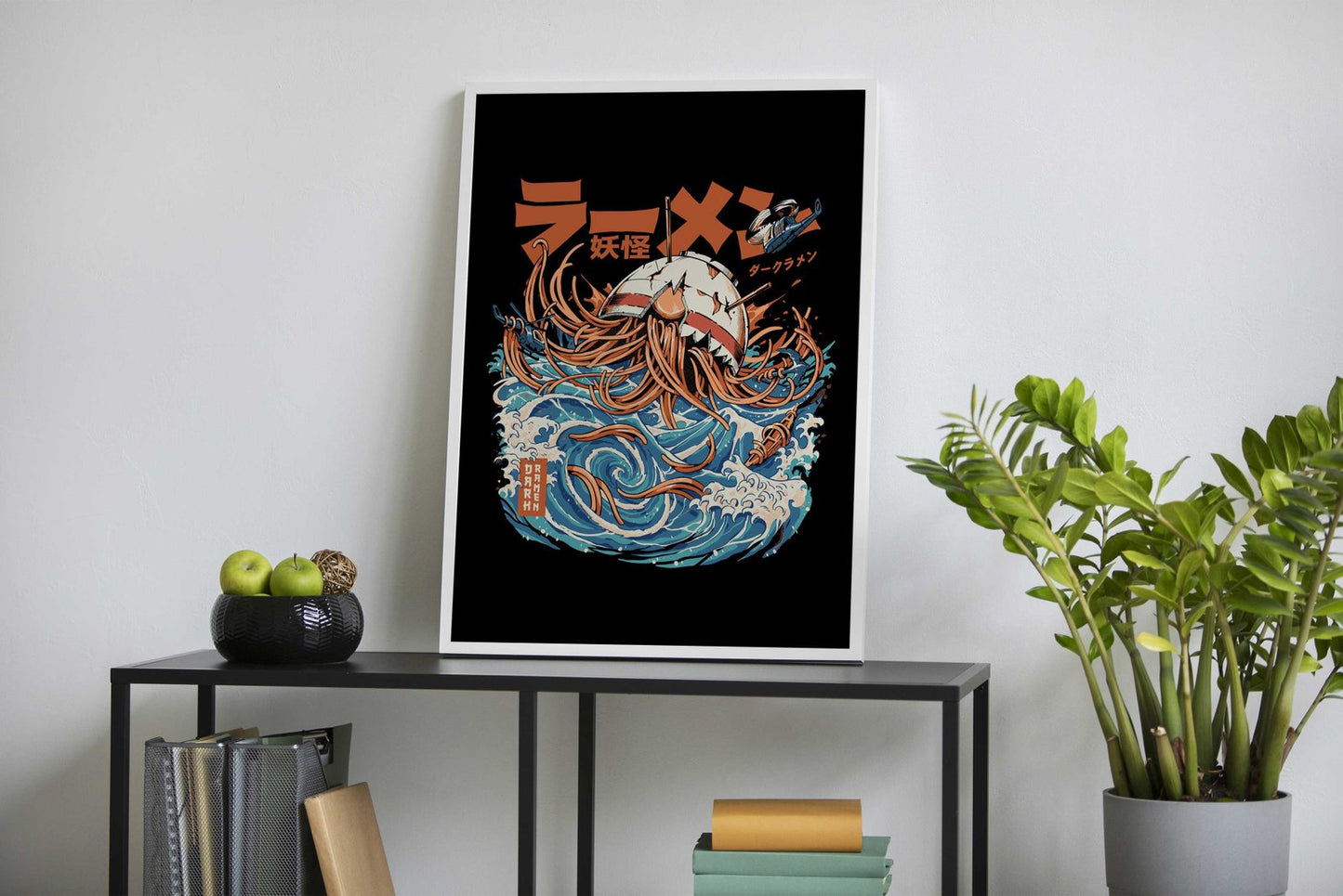 Black Dark Great Ramen Asian Style Poster | Wall Art for Home & Office | High-Quality Print