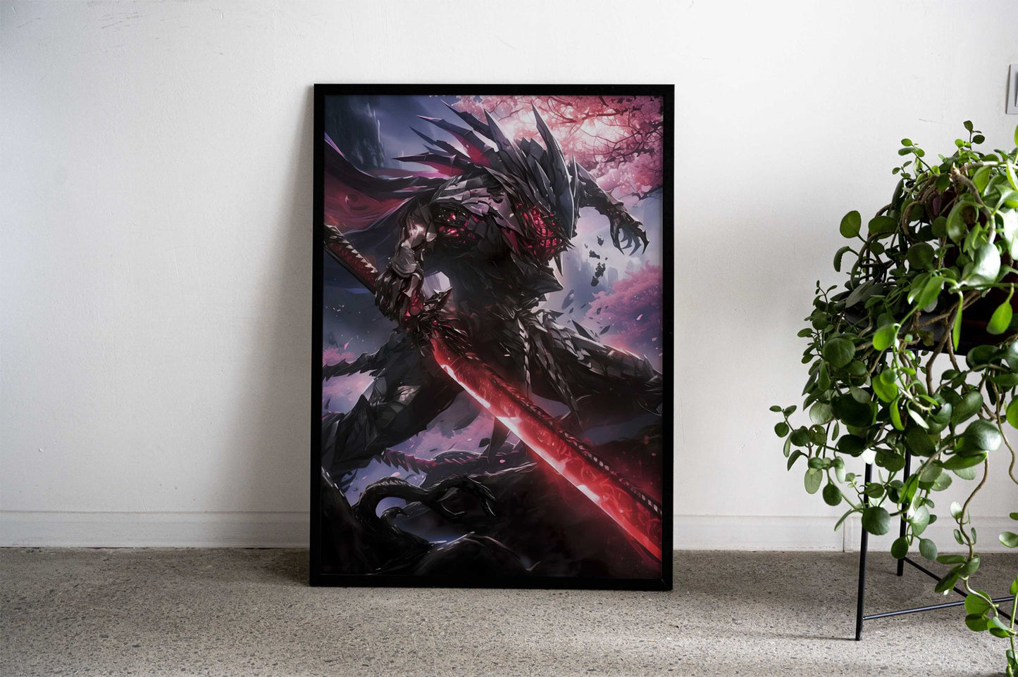 Black Ninja Samurai Asian Style Poster | Wall Art for Home & Office | High-Quality Print