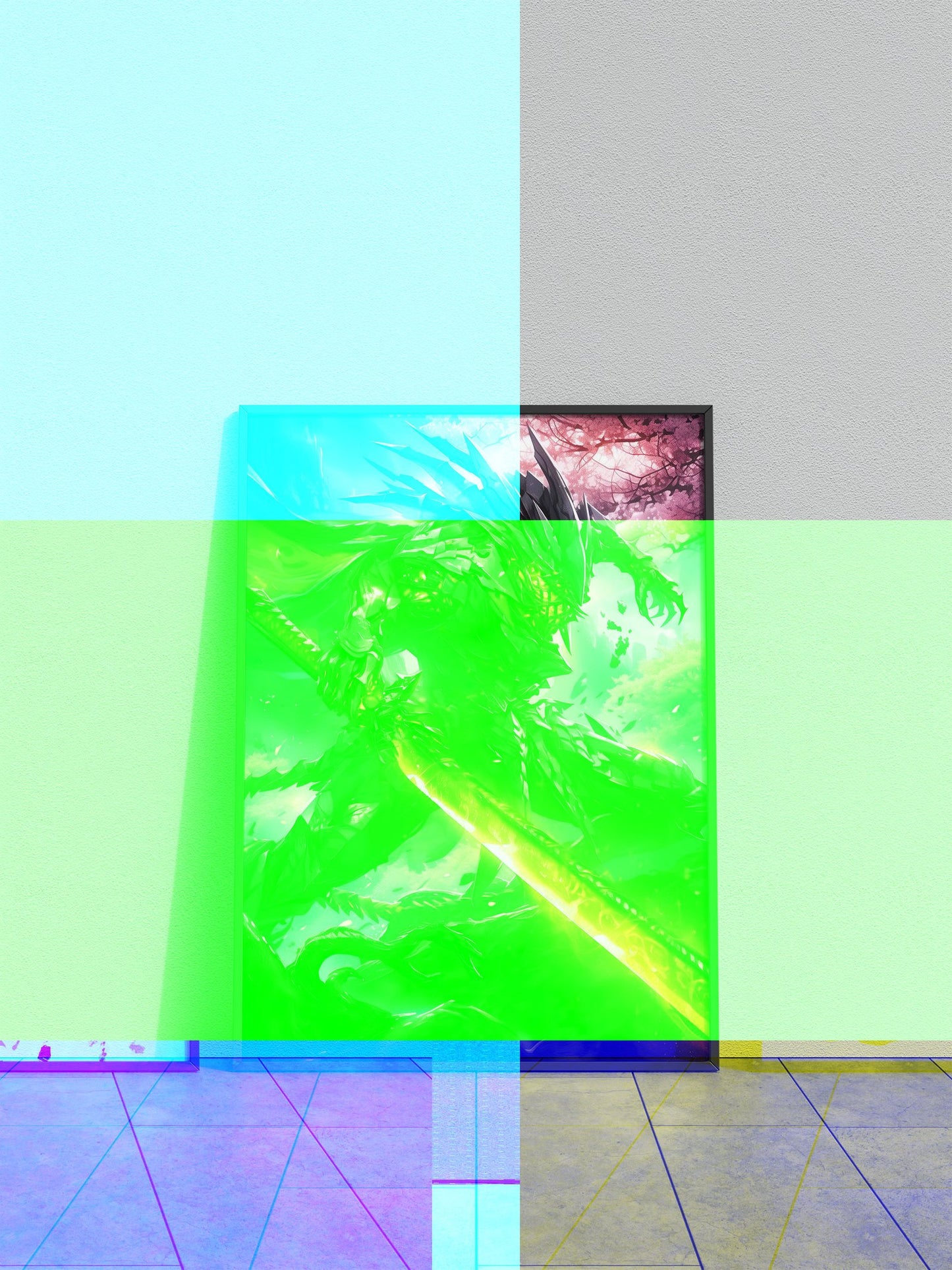 Black Ninja Samurai Asian Style Poster | Wall Art for Home & Office | High-Quality Print