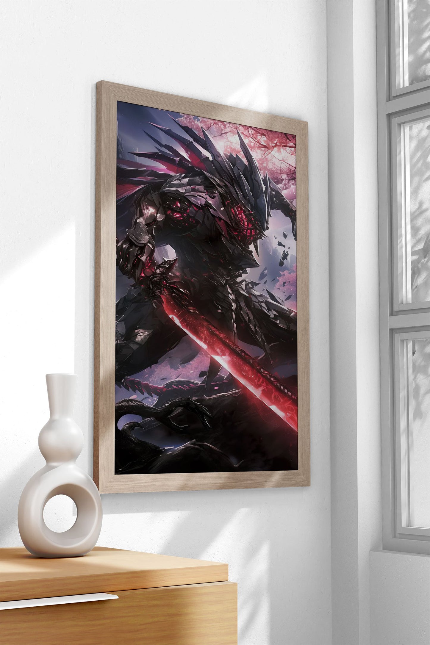 Black Ninja Samurai Asian Style Poster | Wall Art for Home & Office | High-Quality Print