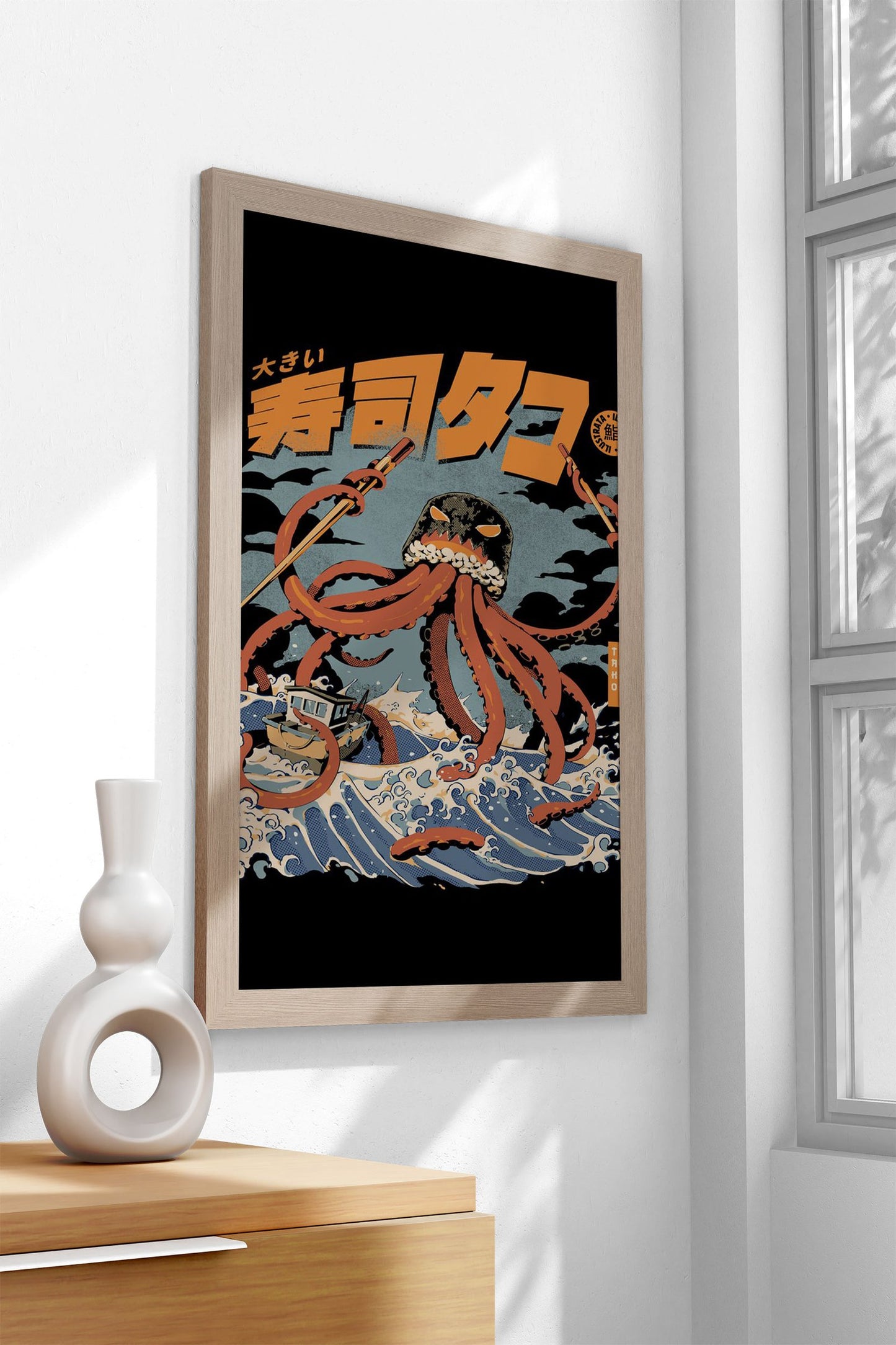 Black white art Asian Style Poster | Wall Art for Home & Office | High-Quality Print