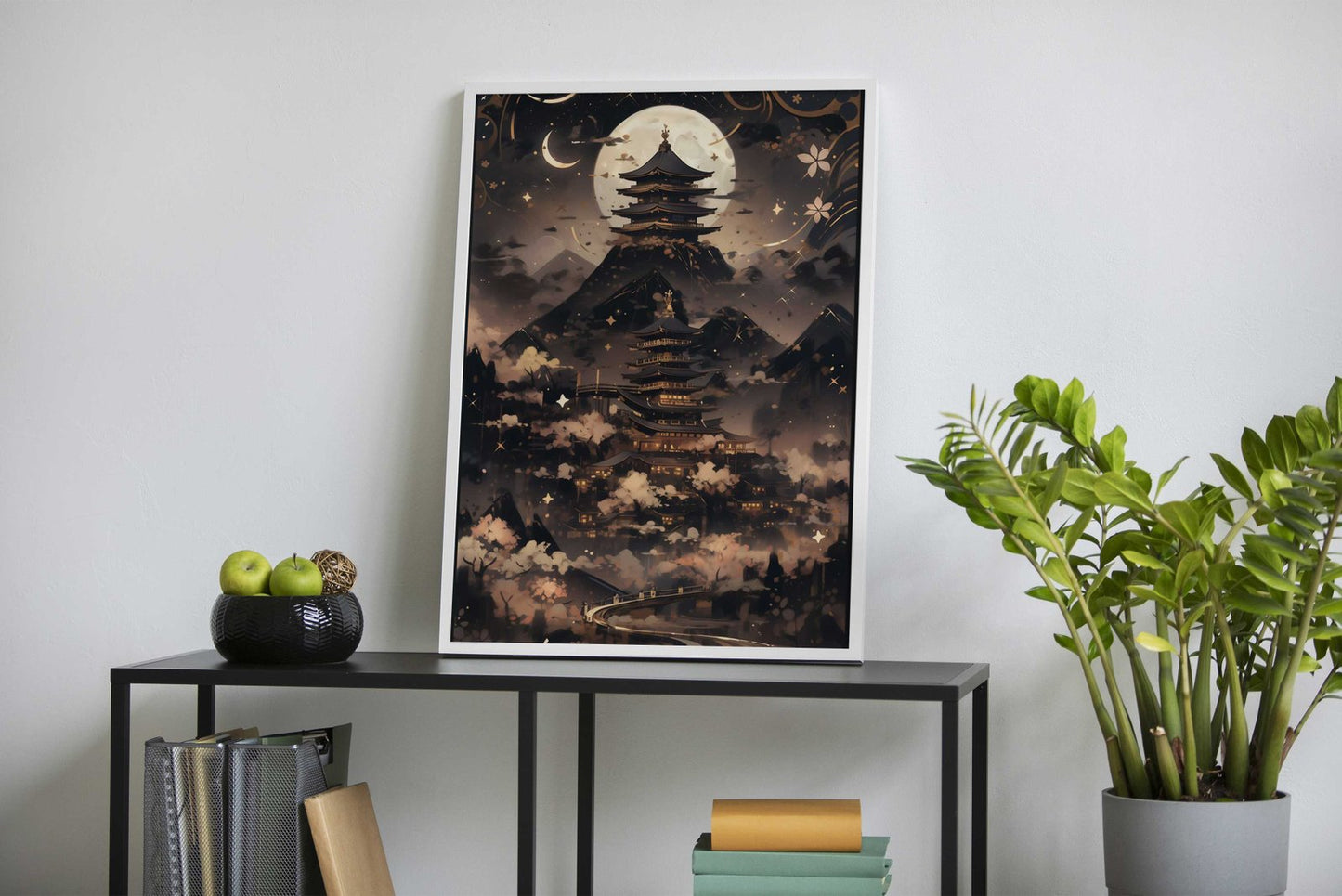 Black and Gold landscape Asian Style Poster | Wall Art for Home & Office | High-Quality Print