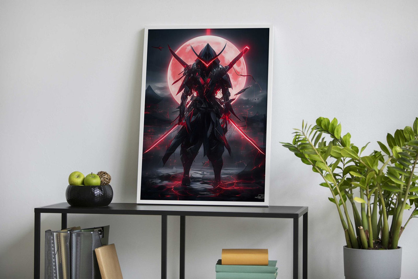 Black and Red Samurai Asian Style Poster | Wall Art for Home & Office | High-Quality Print