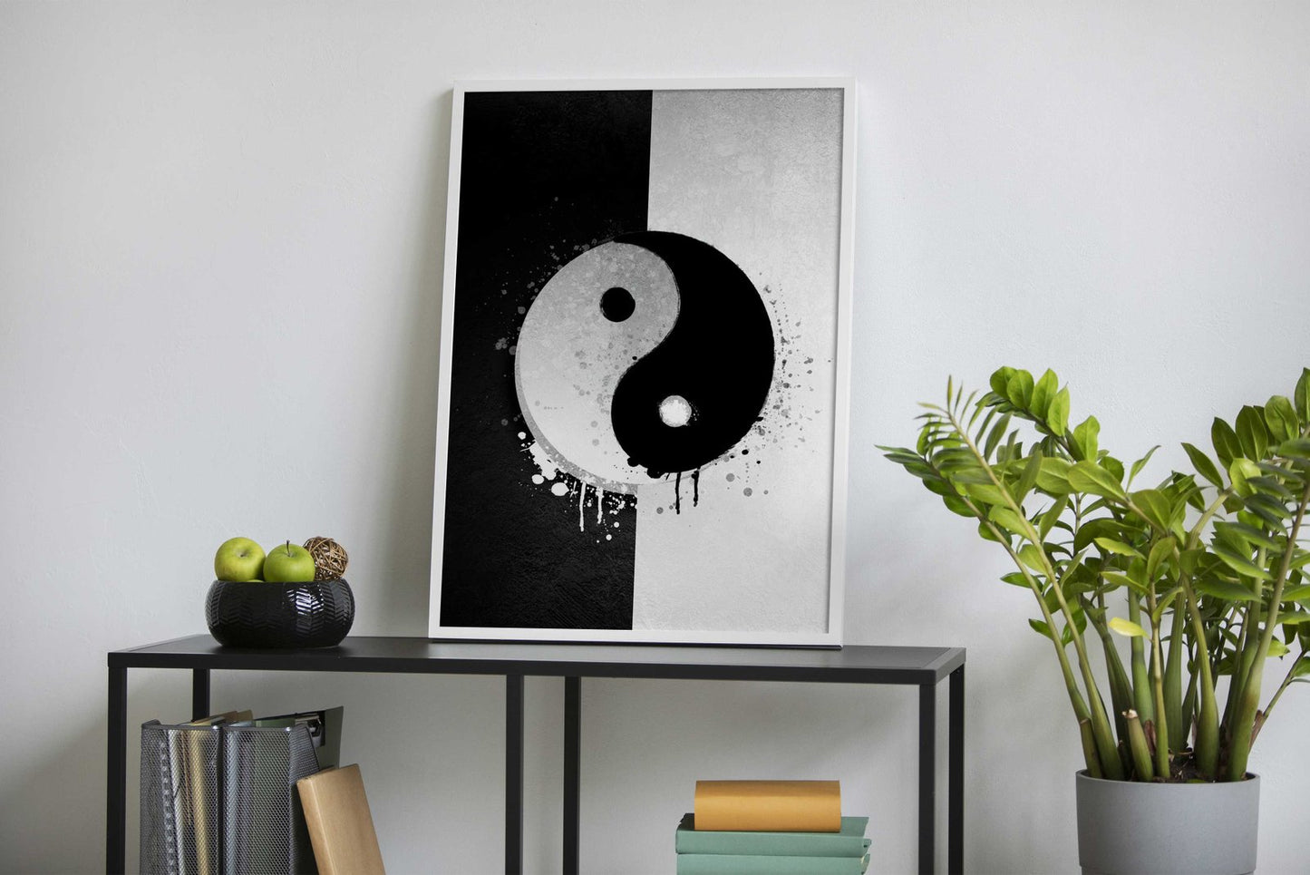 Black and White Yin Yang Asian Style Poster | Wall Art for Home & Office | High-Quality Print