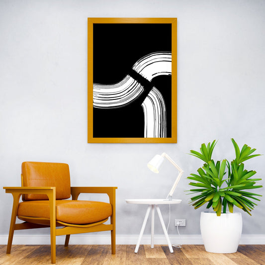 Black White Red Samurai Asian Style Poster | Wall Art for Home & Office | High-Quality Print