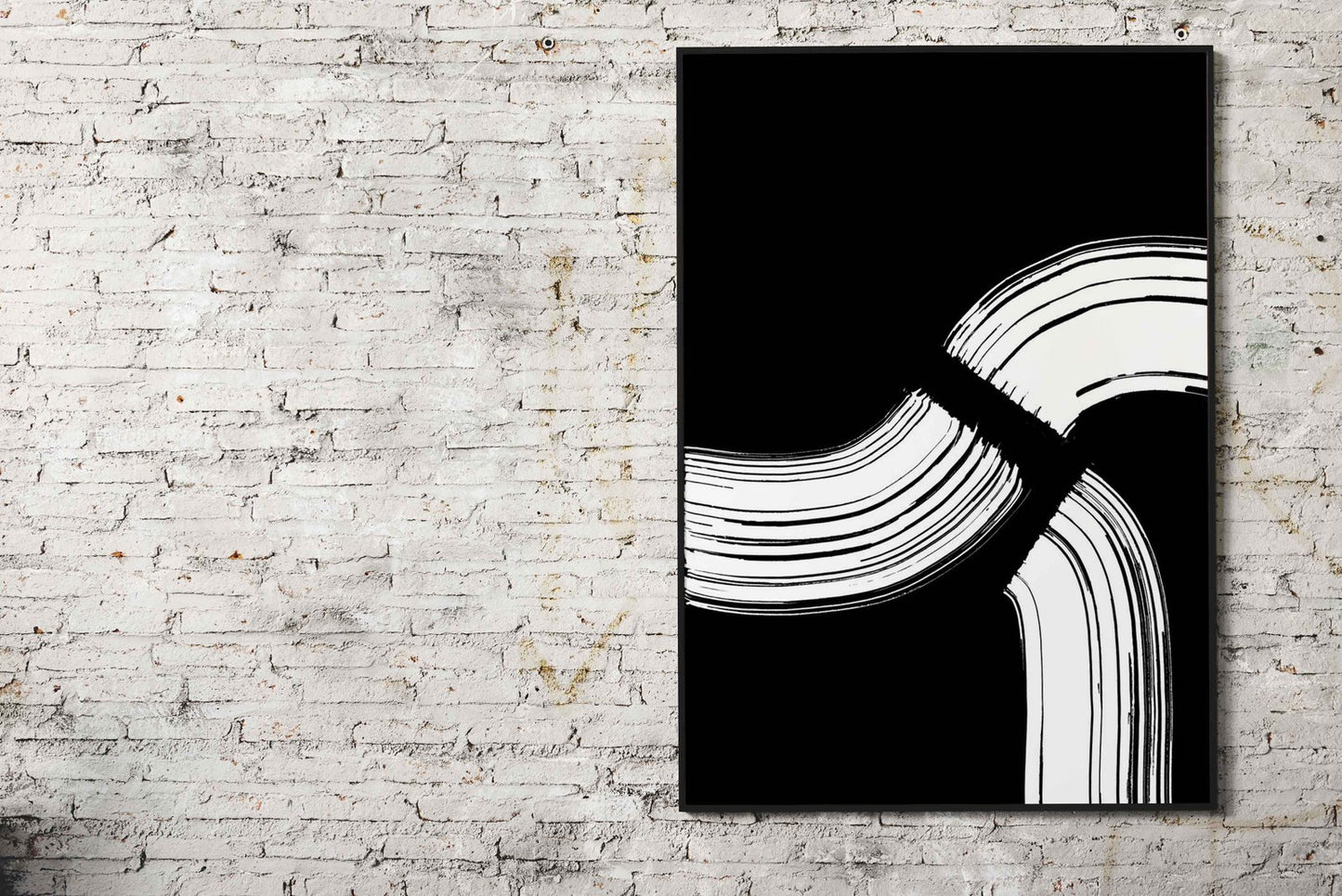 Black White Red Samurai Asian Style Poster | Wall Art for Home & Office | High-Quality Print