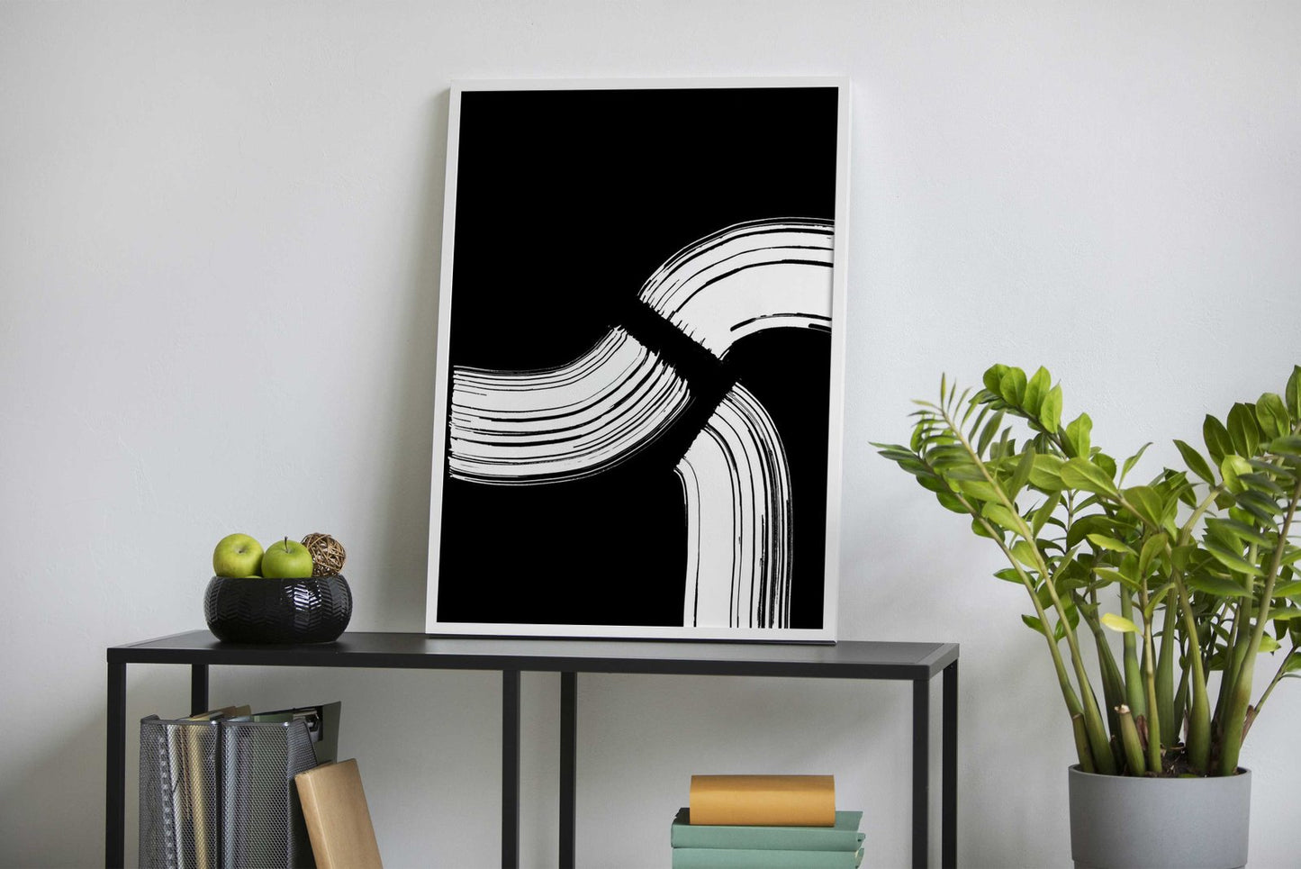 Black White Red Samurai Asian Style Poster | Wall Art for Home & Office | High-Quality Print