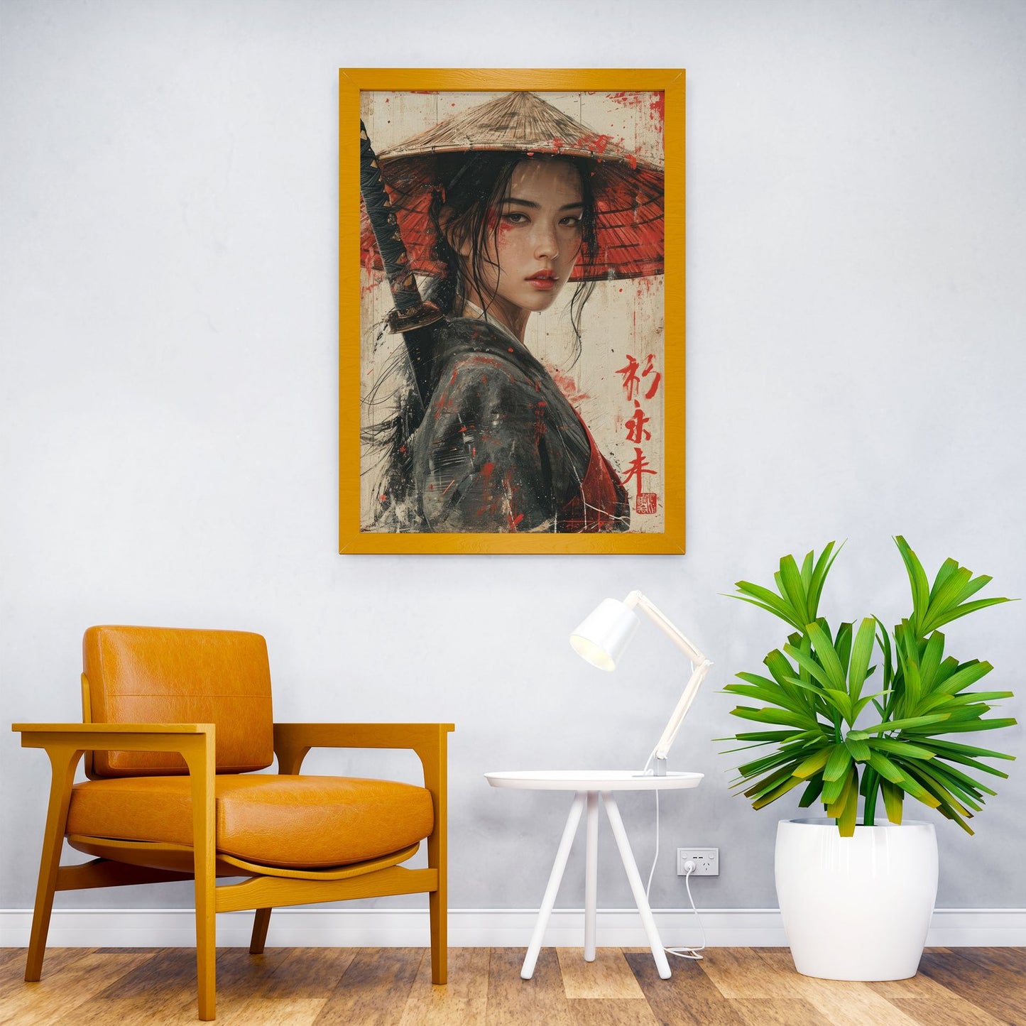 Blade Blossom Asian Style Poster | Wall Art for Home & Office | High-Quality Print