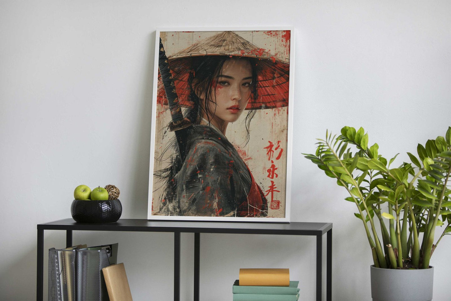 Blade Blossom Asian Style Poster | Wall Art for Home & Office | High-Quality Print