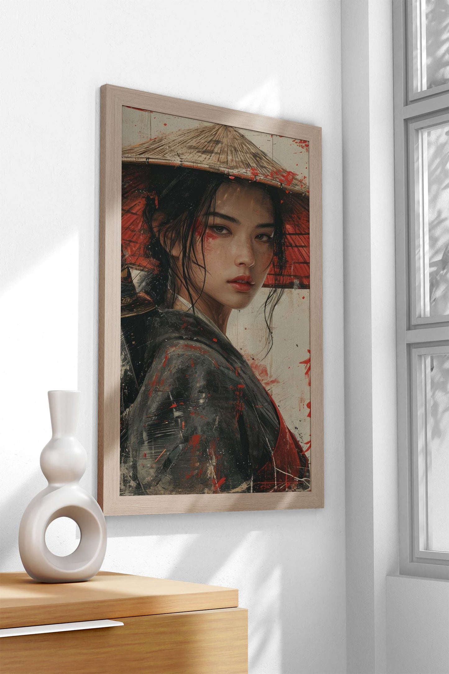 Blade Blossom Asian Style Poster | Wall Art for Home & Office | High-Quality Print